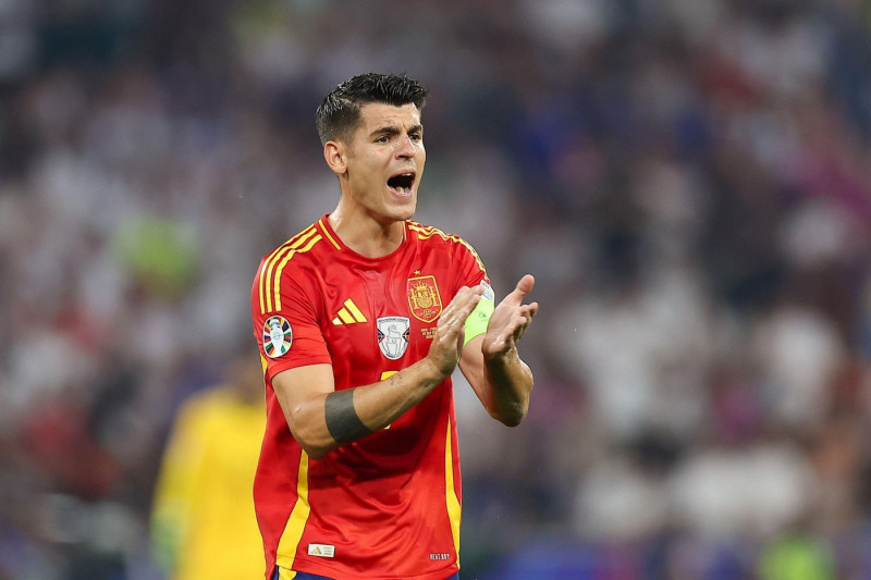 Munich, Germany. 09th July, 2024. Alvaro Morata of Spain seen during the UEFA EURO 2024 match between Spain and France at Allianz Arena (Munich). Final score: Full time, Spain 2:1 France Credit: SOPA Images Limited/Alamy Live News