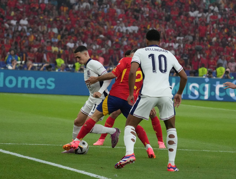 14.07.2024, Olympiastadion, Berlin, GER, EM UEFA 2024, Final, Spain vs England, im Bild Phil Foden (England) Defodi-506_