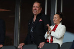 Spain v England UEFA EURO, EM, Europameisterschaft,Fussball 2024 Final Ex England goal keeper David Seaman in the crowd