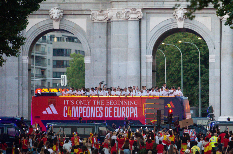 (SP)SPAIN MADRID FOOTBALL EURO 2024 SPANISH NATIONAL TEAM CELEBRATION