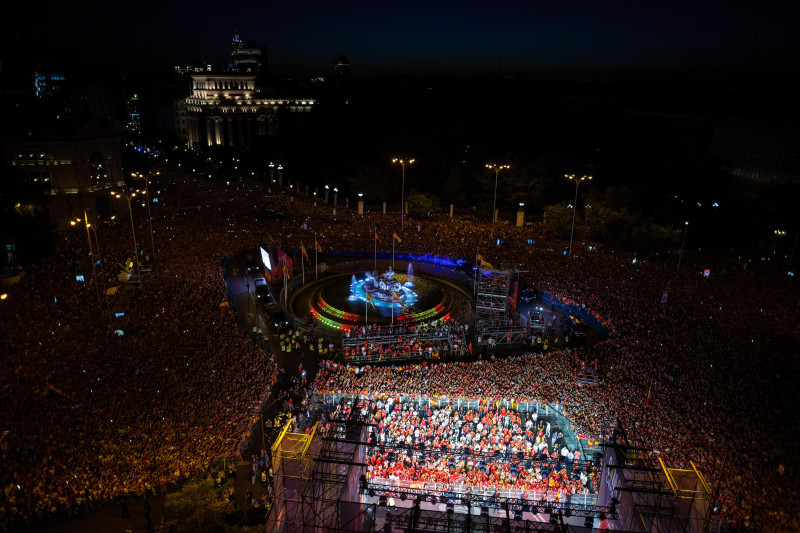 Spanish team celebrates its European title in Madrid - 15 Jul 2024