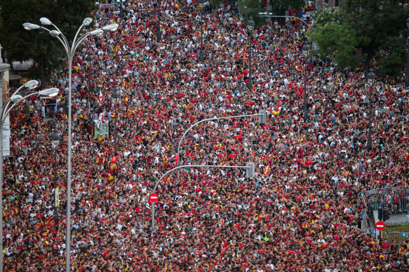 Spanish team celebrates its European title in Madrid - 15 Jul 2024