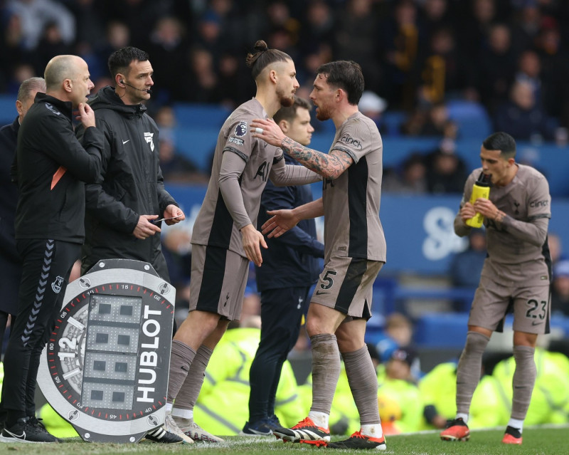 Everton v Tottenham Hotspur, Premier League, Football, Goodison Park, Liverpool, UK - 03 Feb 2024