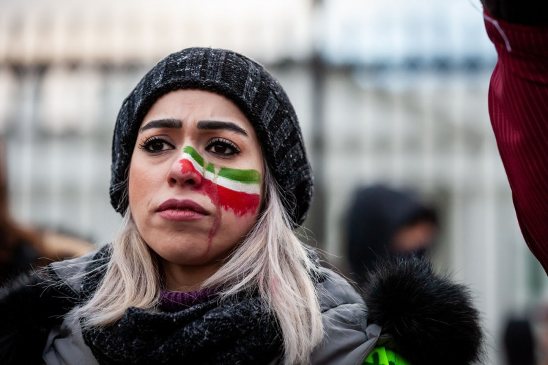 Iranian and Afghan march for women, Washington, United States - 14 Jan 2023