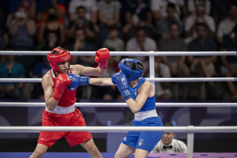 Paris 2024 - Controversal Biologically Male Boxer Imane Khelif in Women Category