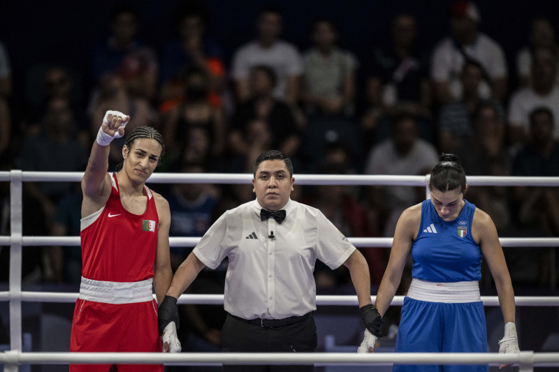 Paris 2024 - Controversal Biologically Male Boxer Imane Khelif in Women Category, France - 01 Aug 2024