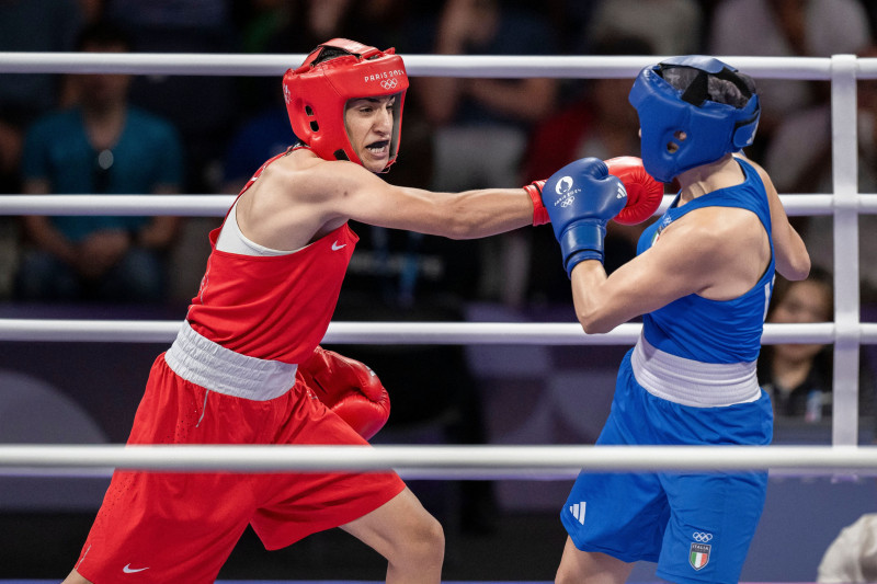 Paris 2024 - Controversal Biologically Male Boxer Imane Khelif in Women Category, France - 01 Aug 2024