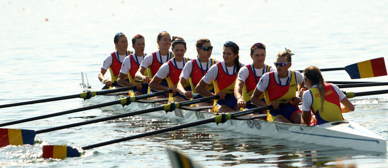 10.09.2023 Belgrade(Serbia) World rowing championships women s eight W8+ final Magdalena Rusu,Roxana Anghel,Adriana Adam