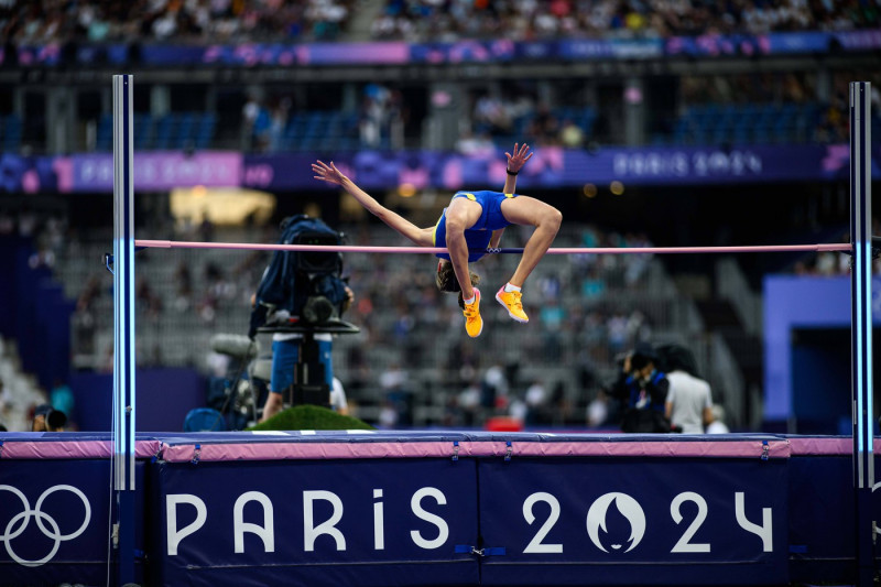 PARIS, FRANCE - 4 AUGUST, 2024: MAHUCHIKH Yaroslava, High Jump, Olympic Games, Olympische Spiele, Olympia, OS 2024 PUBLI