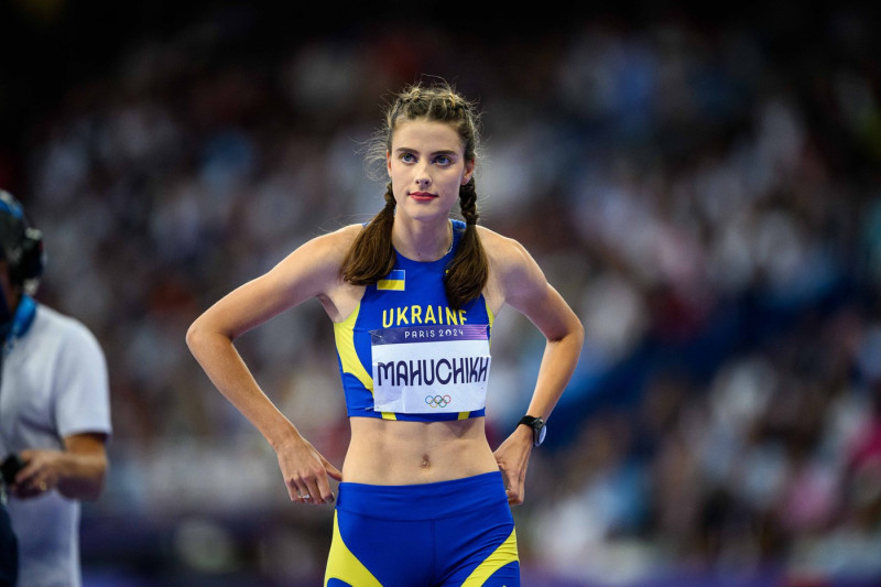 PARIS, FRANCE - 4 AUGUST, 2024: MAHUCHIKH Yaroslava, High Jump, Olympic Games, Olympische Spiele, Olympia, OS 2024 PUBLI