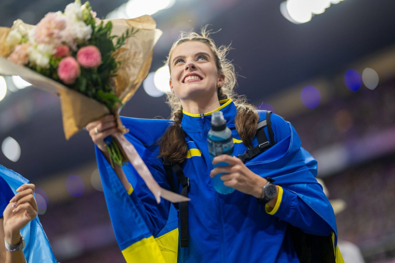 Olympische Spiele (Leichtathletik); Paris, 04.08.2024 Yaroslava MAHUCHIKH of Ukraine, Women s High Jump, Olympische Spie