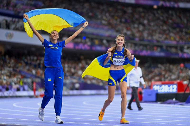 Paris 2024 - Ukraine's Yaroslava Mahuchikh Takes Gold in Women's High Jump, France - 04 Aug 2024