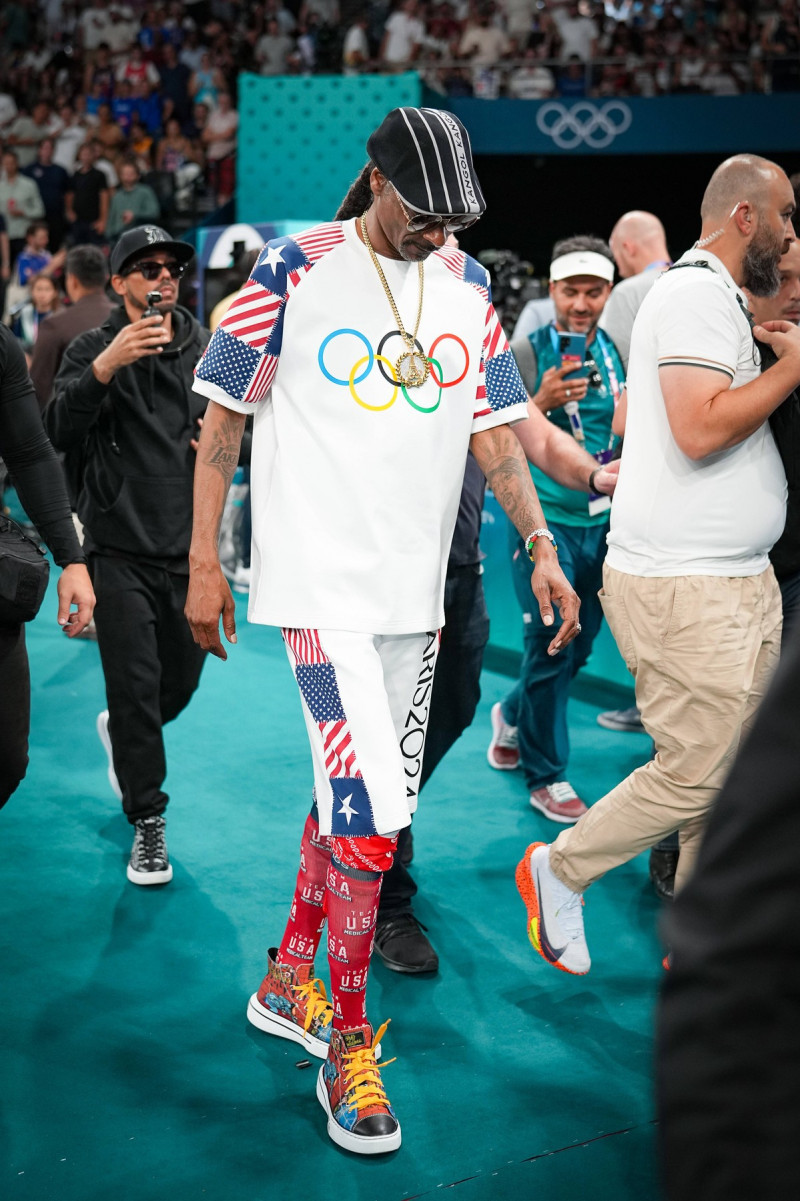 Paris Olympic Games 2024 : Celebs at USA Quarterfinal basketball match