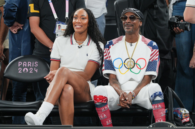 Paris Olympic Games 2024 : Celebs at USA Quarterfinal basketball match