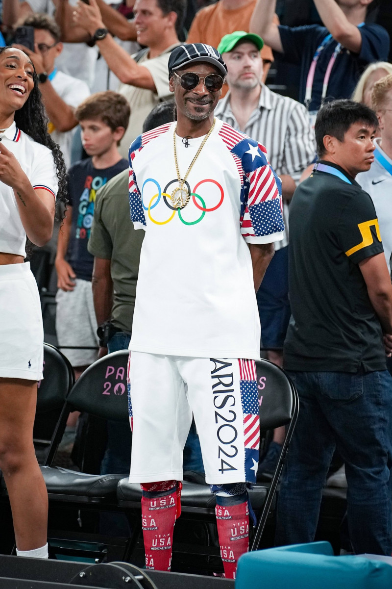 Paris Olympic Games 2024 : Celebs at USA Quarterfinal basketball match