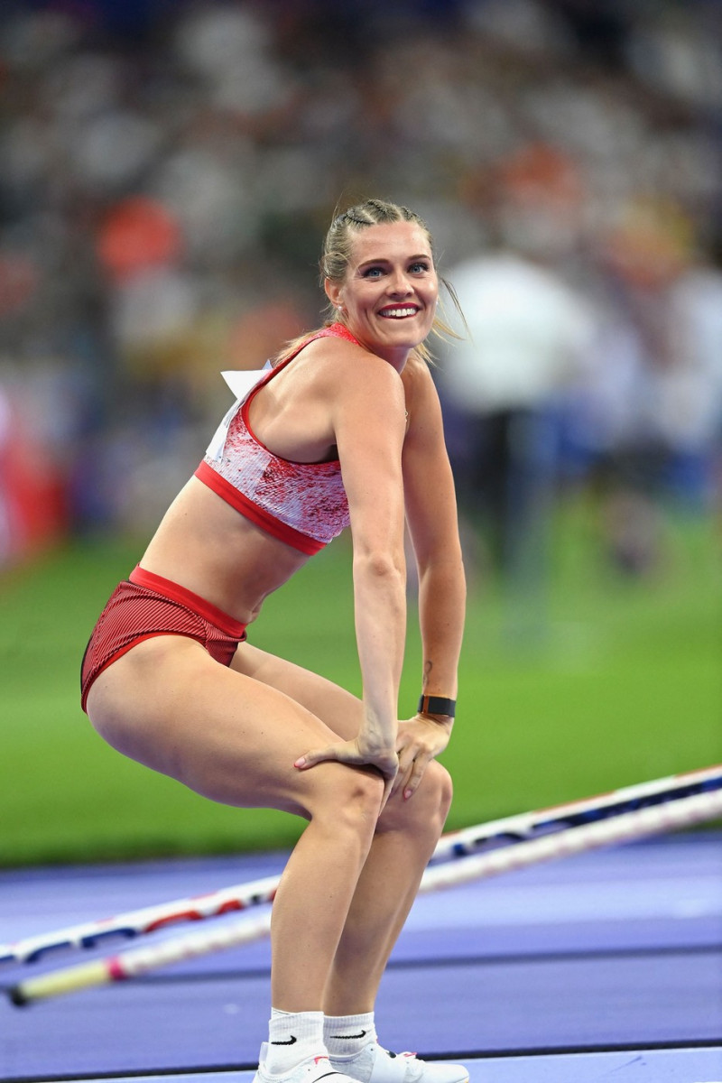 Paris 2024 - OnlyFans Star Alysha Newman Takes Bronze In Women's Pole Vault, Saint Denis, France - 07 Aug 2024