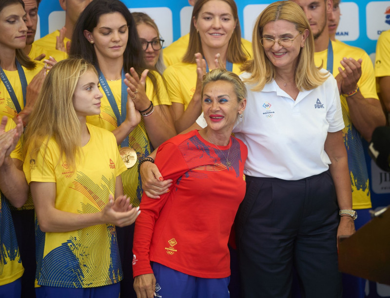 Sabrina Voinea arrival from the Olympic Games, Otopeni, Ilfov, Romania - 07 Aug 2024