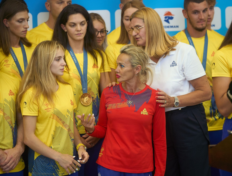 Sabrina Voinea arrival from the Olympic Games, Otopeni, Ilfov, Romania - 07 Aug 2024