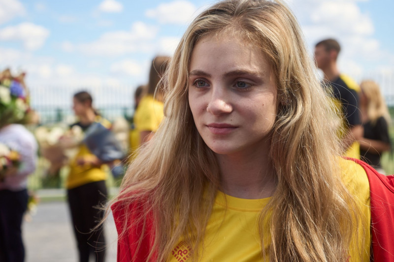 Sabrina Voinea arrival from the Olympic Games, Otopeni, Ilfov, Romania - 07 Aug 2024