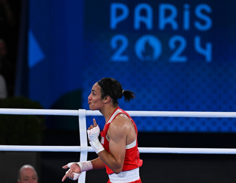 RECORD DATE NOT STATED XXXIII Olympic Games, Olympische Spiele, Olympia, OS Paris 2024 Imane Khelif (ALG) vs Liu Yang (C