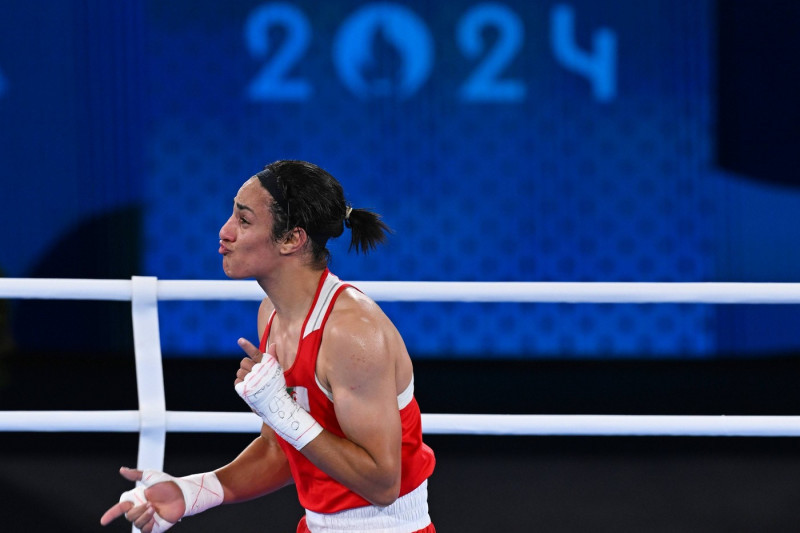 RECORD DATE NOT STATED XXXIII Olympic Games, Olympische Spiele, Olympia, OS Paris 2024 Imane Khelif (ALG) vs Liu Yang (C