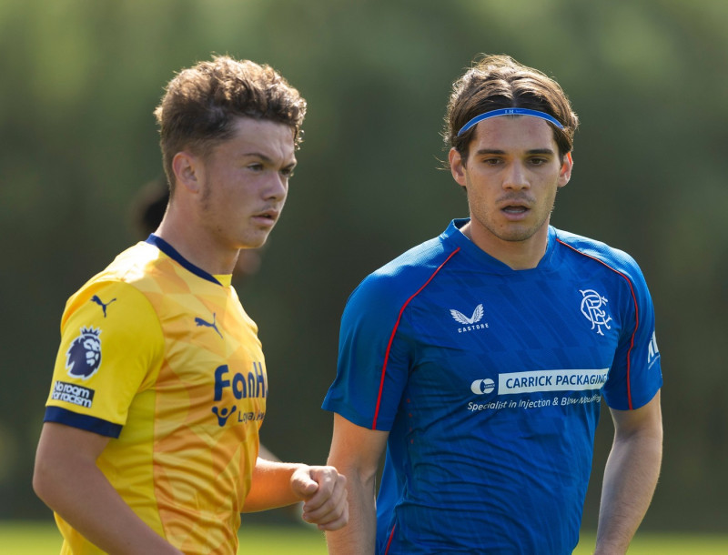 Rangers B v Derby County, Friendly football match, The Rangers Training Centre, Glasgow, Scotland, UK - 10 Aug 2024