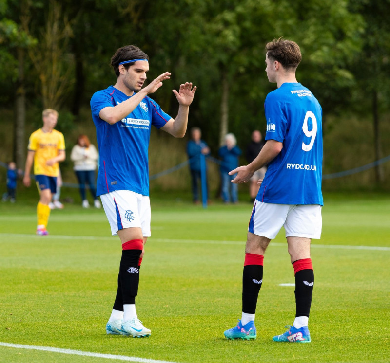 Rangers B v Derby County, Friendly football match, The Rangers Training Centre, Glasgow, Scotland, UK - 10 Aug 2024