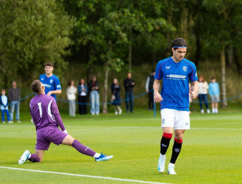 Rangers B v Derby County, Friendly football match, The Rangers Training Centre, Glasgow, Scotland, UK - 10 Aug 2024