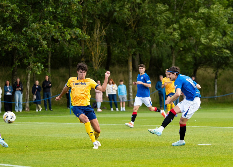 Rangers B v Derby County, Friendly football match, The Rangers Training Centre, Glasgow, Scotland, UK - 10 Aug 2024