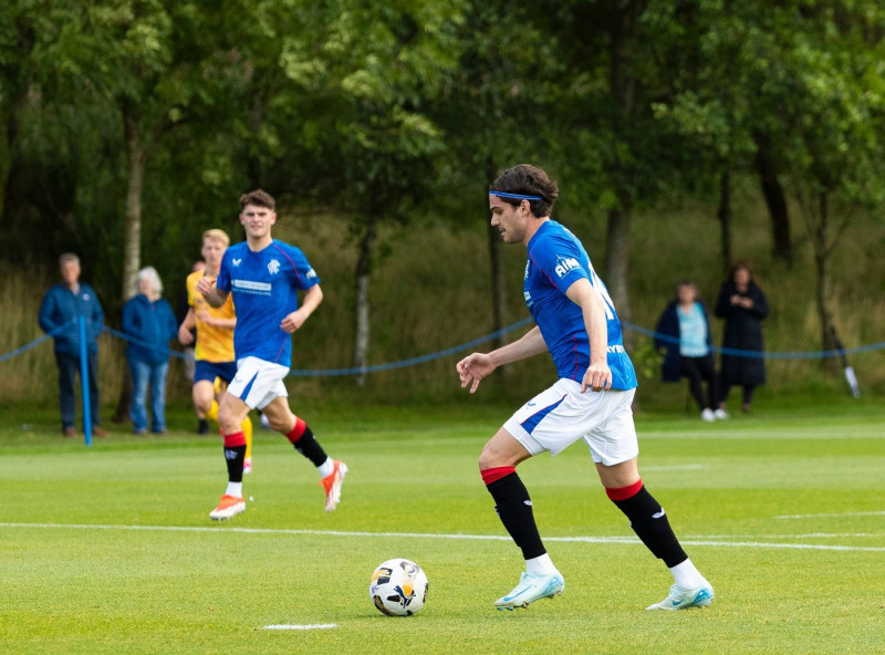 Rangers B v Derby County, Friendly football match, The Rangers Training Centre, Glasgow, Scotland, UK - 10 Aug 2024