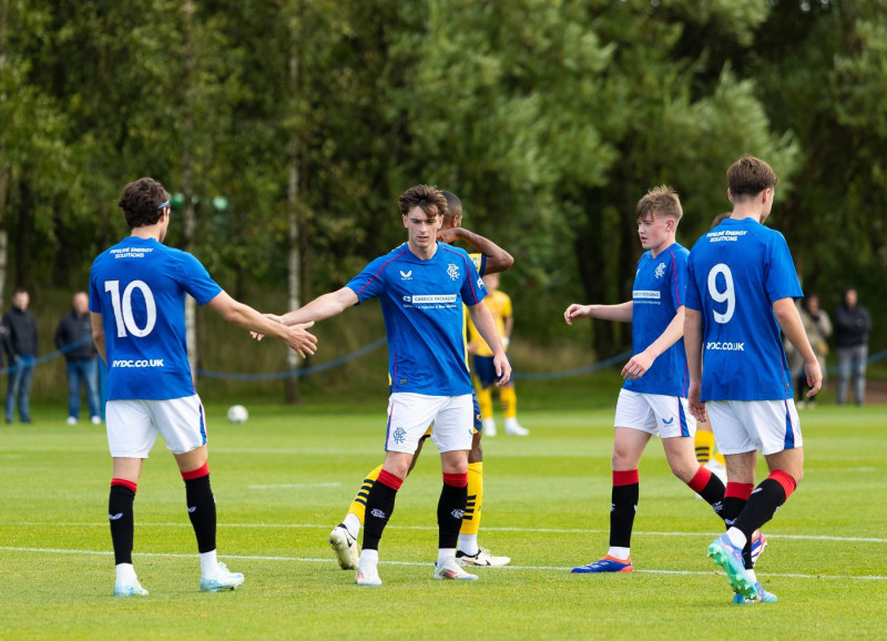 Rangers B v Derby County, Friendly football match, The Rangers Training Centre, Glasgow, Scotland, UK - 10 Aug 2024