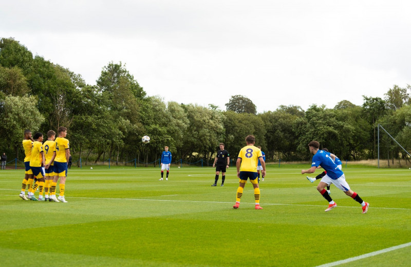 Rangers B v Derby County, Friendly football match, The Rangers Training Centre, Glasgow, Scotland, UK - 10 Aug 2024