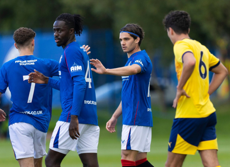 Rangers B v Derby County, Friendly football match, The Rangers Training Centre, Glasgow, Scotland, UK - 10 Aug 2024