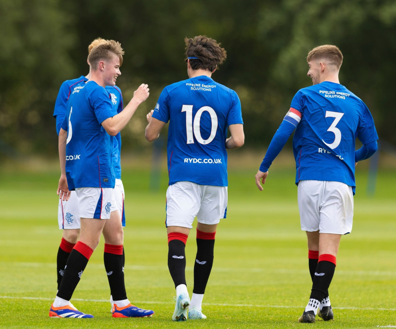 Rangers B v Derby County, Friendly football match, The Rangers Training Centre, Glasgow, Scotland, UK - 10 Aug 2024