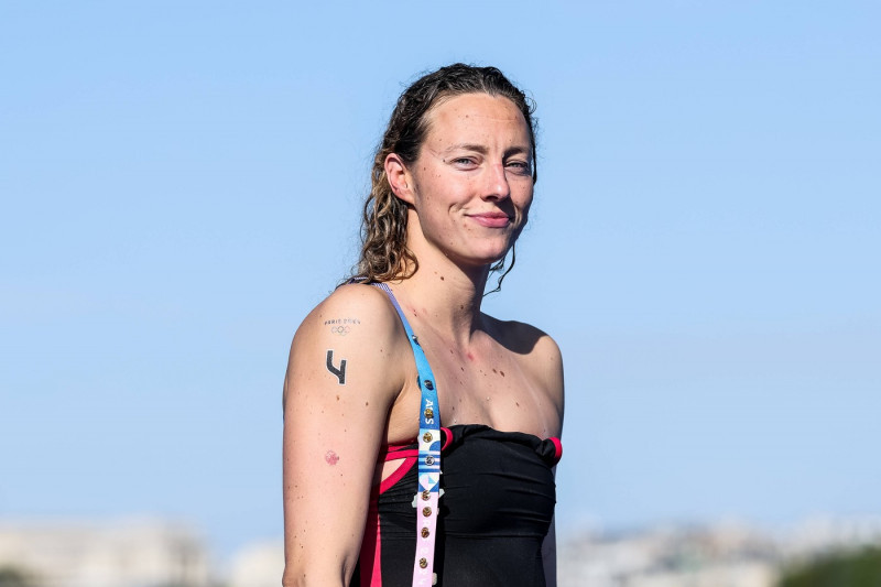 FRA, Paris, Olympischen Spiele Paris 2024, (0.08.2024, Freiwasserschwimmen Damen 10km, Pont Alexandre III) Leonie Beck (