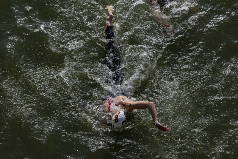 Paris, Frankreich 08.08.2024: Freiwasserschwimmen, 10km weiblich, Leonie Beck, GER (Photo by JoKleindl) Paris, Frankreic