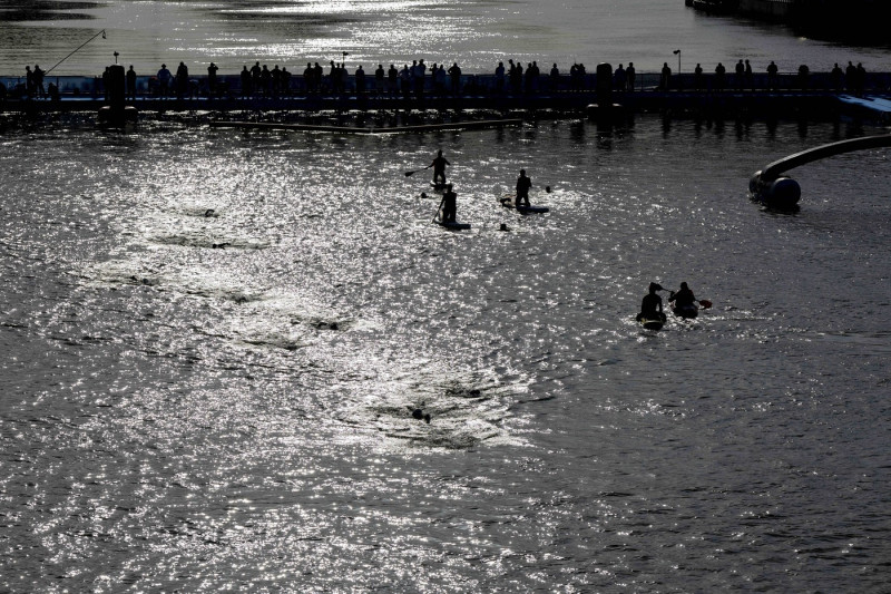 Paris, Frankreich 08.08.2024: Freiwasserschwimmen, 10km weiblich, Leonie Beck, GER (Photo by JoKleindl) Paris, Frankreic