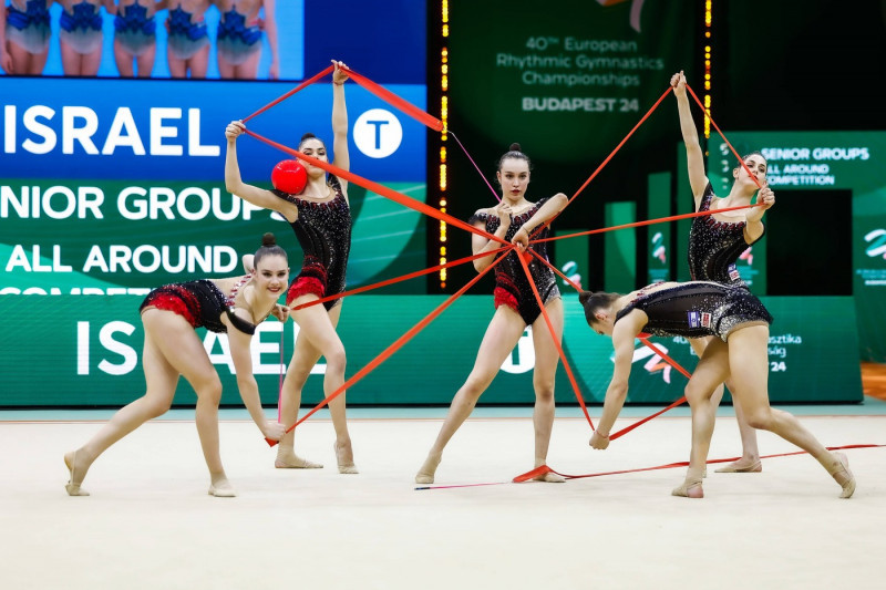 40th European Championships in Rhythmic gymnastics, Rhythmische Sportgymnastik, RSG 25.05.2024 Senior Group Israel (Shan