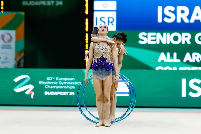 40th European Championships in Rhythmic gymnastics, Rhythmische Sportgymnastik, RSG 25.05.2024 Senior Group Israel (Shan