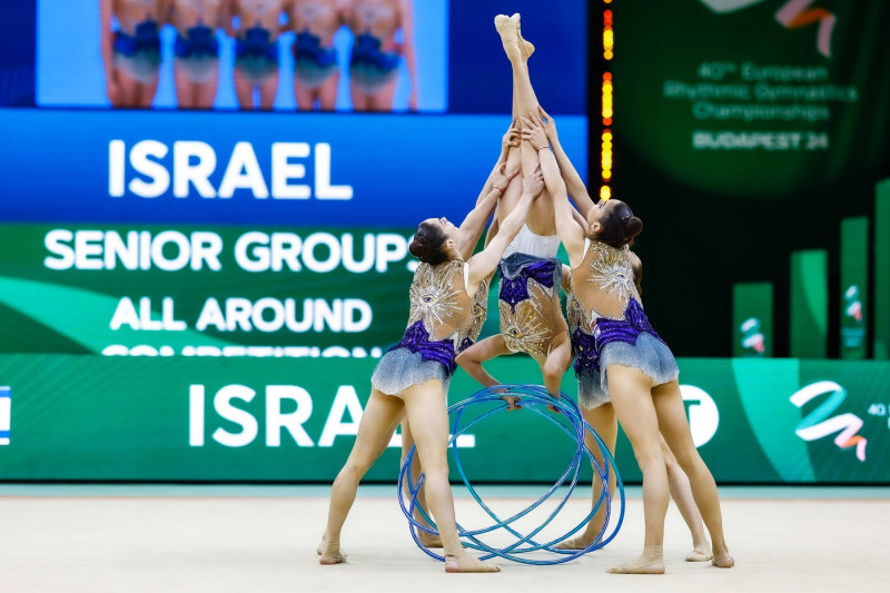 40th European Championships in Rhythmic gymnastics, Rhythmische Sportgymnastik, RSG 25.05.2024 Senior Group Israel (Shan