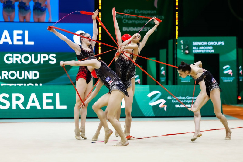 40th European Championships in Rhythmic gymnastics, Rhythmische Sportgymnastik, RSG 25.05.2024 Senior Group Israel (Shan