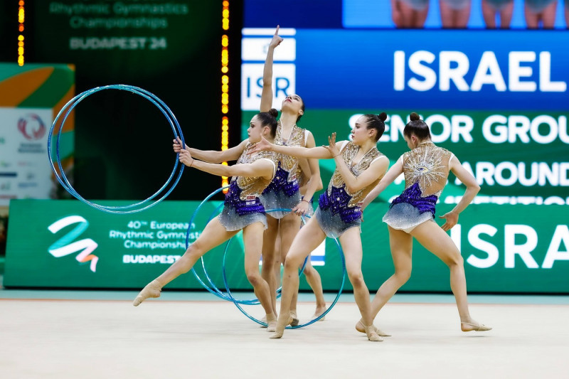 40th European Championships in Rhythmic gymnastics, Rhythmische Sportgymnastik, RSG 25.05.2024 Senior Group Israel (Shan