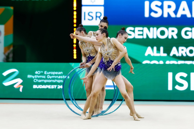 40th European Championships in Rhythmic gymnastics, Rhythmische Sportgymnastik, RSG 25.05.2024 Senior Group Israel (Shan