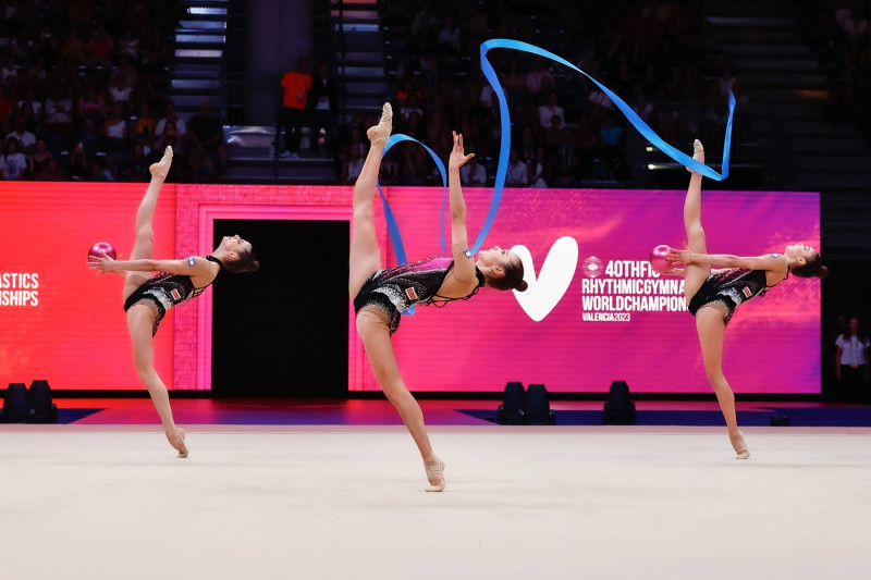 40th FIG Rhythmic gymnastics, Rhythmische Sportgymnastik, RSG World Championships; 27.08.2023 Senior Group Israel (Shani