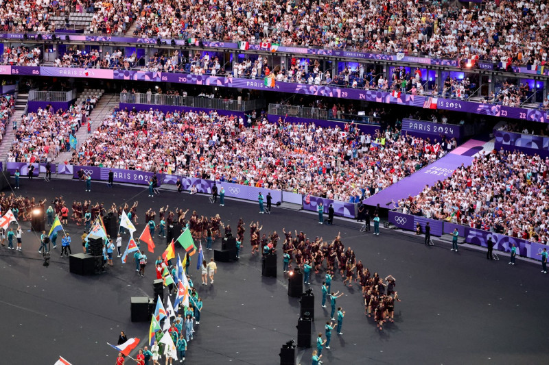 Cérémonie de clôture des Jeux Olympiques de Paris 2024 au stade de France à Saint-Denis