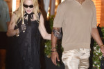 Pop legend Madonna shopping at Dolce &amp; Gabbana with her rumoured new beau 28-year-old Akeem Morris while on holiday in Portofino ahead her 66th birthday celebrations