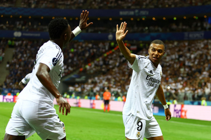 Real Madrid v Atalanta, UEFA Super Cup Final, Football, National Stadium, Warsaw, Poland, 14 Aug 2024