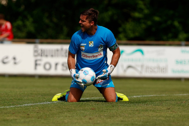 Andreas Leitner (1, SV Guntamatic Ried) - Künzing (Bayern/Deutschland) Fussball Herren, Saison 2024/2025 am 6.07.2024 im