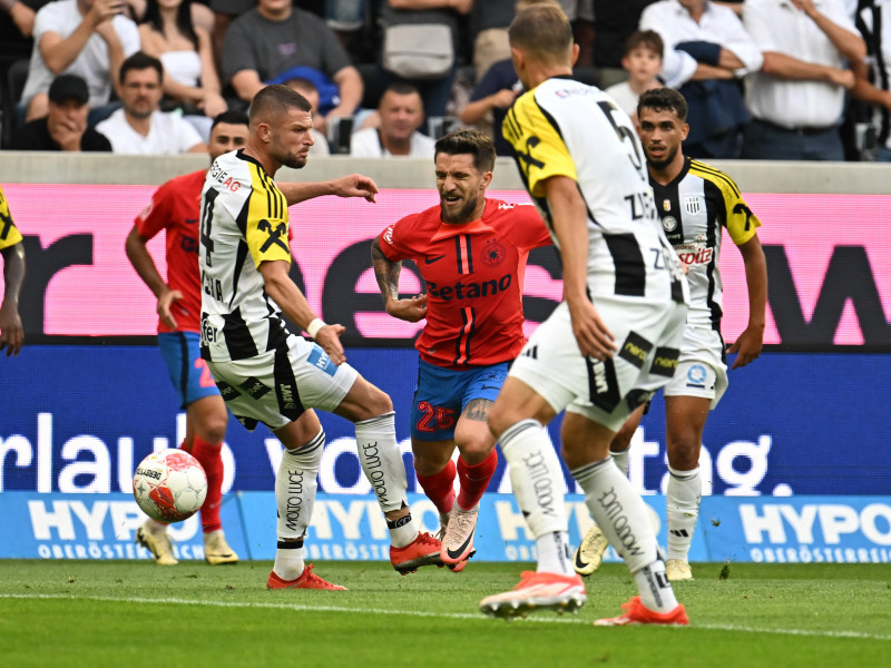 FOTBAL:LASK LINZ-FCSB, PLAY OFF EUROPA LEAGUE (22.08.2024)