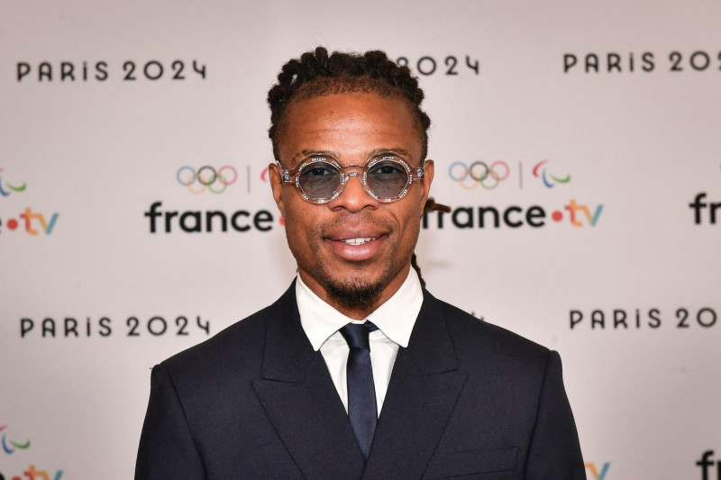 Former French footballer Loic Remy poses for a photocall prior to the France Television "Paris 2024" press conference in Paris on June 11, 2024. Photo by Firas Abdullah/ABACAPRESS.COM